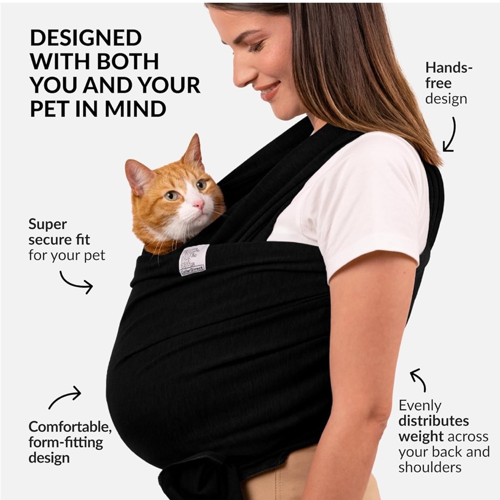 Black Pet Carrier Wrap